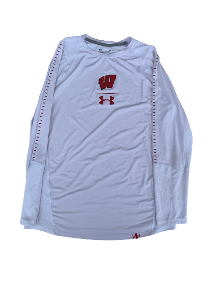 A.J. Taylor Wisconsin Team Issued Long Sleeve Shirt (Size L)
