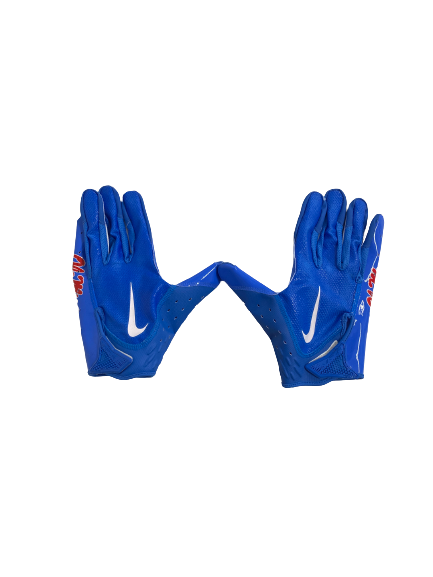 Bralon Brown Ole Miss Football Player-Exclusive Gloves (Size XXL)
