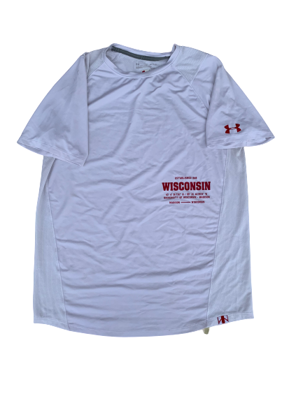 A.J. Taylor Wisconsin Team Issued Workout Shirt (Size L)