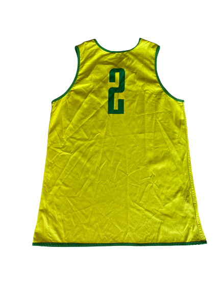Casey Benson Oregon Basketball Player Exclusive Reversible Practice Jersey (Size L)