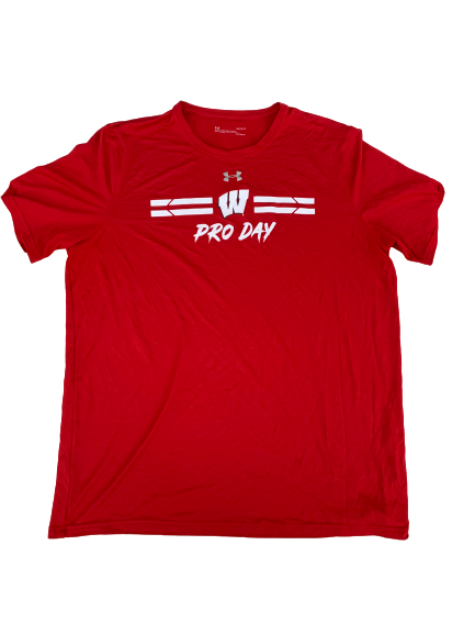A.J. Taylor Wisconsin Player Exclusive "Pro Day" Shirt (Size L)