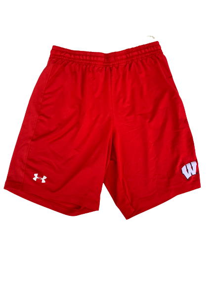 A.J. Taylor Wisconsin Team Issued Workout Shorts (Size L)