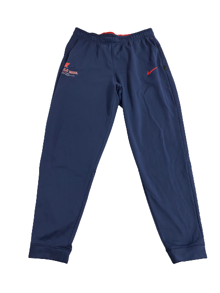 Bralon Brown Ole Miss Football Team-Issued Sweatpants (Size L)