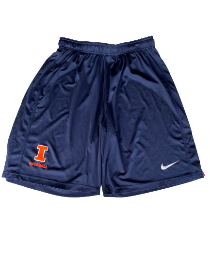 Ty Weber Illinois Baseball Team Issued Shorts (Size XL)