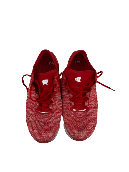 A.J. Taylor Wisconsin Team Issued Under Armour Shoes (Size 12)