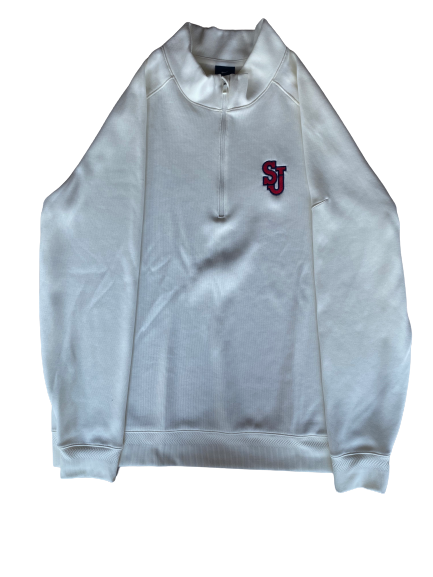 St. Johns Basketball Team Issued Quarter-Zip Pullover (Size XL)