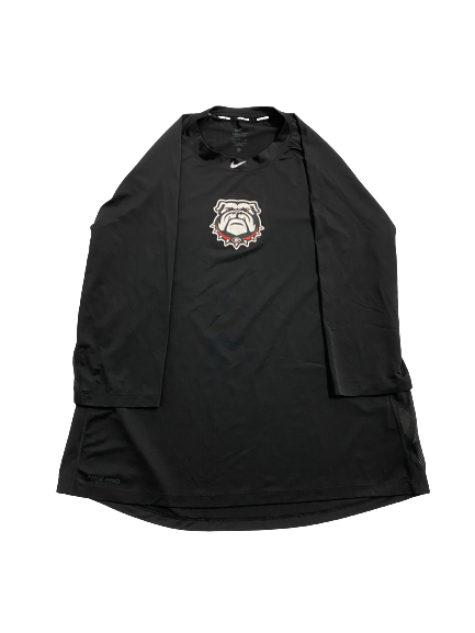 Shane Marshall Georgia Baseball Team Issued 3/4 Sleeve Workout Shirt (Size XL)