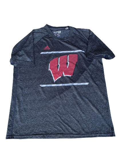 Mason Stokke Wisconsin Football Adidas T-Shirt (Size XL)
