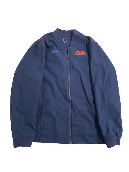 Bralon Brown Ole Miss Football Player-Exclusive Zip-Up Premium Jacket (Size L)