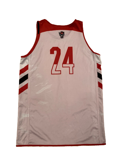 Devon Daniels NC State Basketball Player Exclusive Reversible Practice Jersey (Size XL)