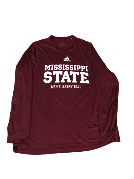 Robert Woodard II Mississippi State Basketball Adidas Long Sleeve Shirt (Size XL)