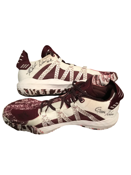 Robert Woodard II Mississippi State Basketball Signed Game-Worn Sneakers (2/15/20)