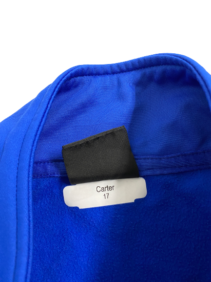 Zach Carter Florida Football Team Issued Quarter-Zip Travel Jacket (Size XXL)
