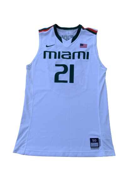 Kamari Murphy Miami 2013-2014 Game Worn Jersey (Size 50)