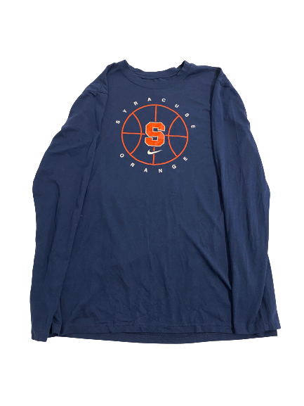 Robert Braswell IV Syracuse Basketball Team-Issued Long Sleeve Shirt (Size LT)