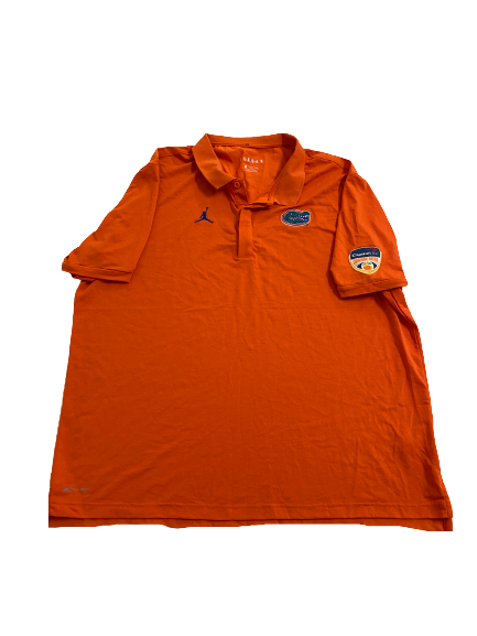 Zach Carter Florida Football Player-Exclusive Capital One Orange Bowl Polo Shirt (Size XXL)