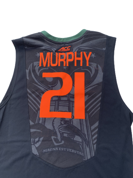 Kamari Murphy Miami 2014-2015 Game Worn Jersey (Size 50)