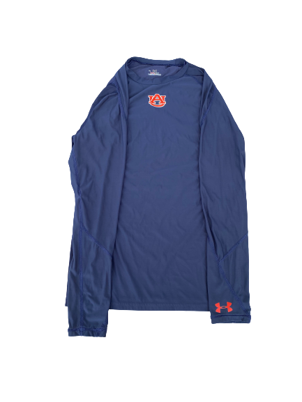 Jordyn Peters Auburn Football Team Issued Long Sleeve Workout Shirt (Size XL)