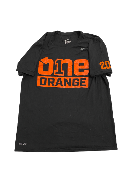 Robert Braswell IV Syracuse Basketball Player-Exclusive "ONE ORANGE" Pre-Game Warm-Up Shirt With 
