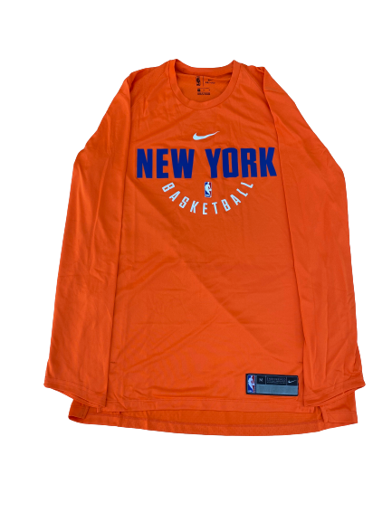 Myles Powell New York Knicks Team Issued Long Sleeve Workout Shirt (Size M)