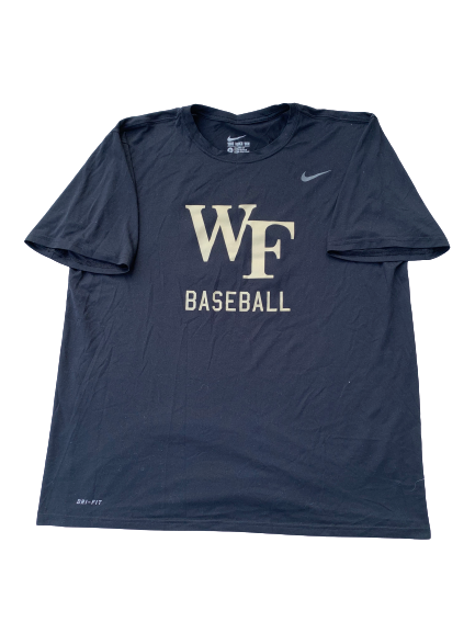Tyler Witt Wake Forest Team Issued Workout Shirt with Number on Back (Size XL)