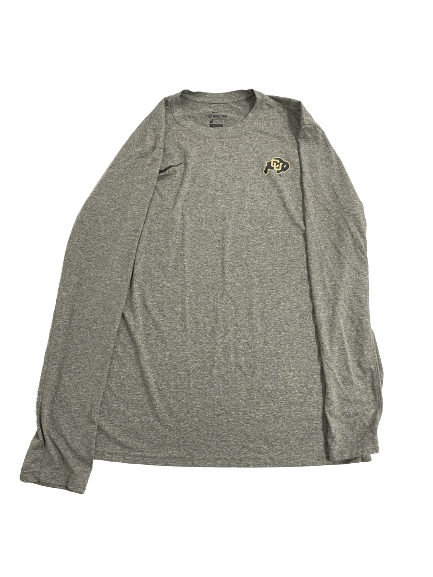 J.T. Shrout Colorado Football Team-Issued Long Sleeve Shirt (Size XL)