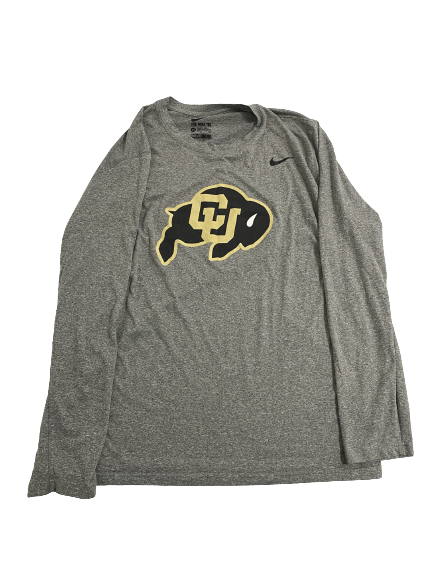 J.T. Shrout Colorado Football Team-Issued Long Sleeve Shirt (Size XL)