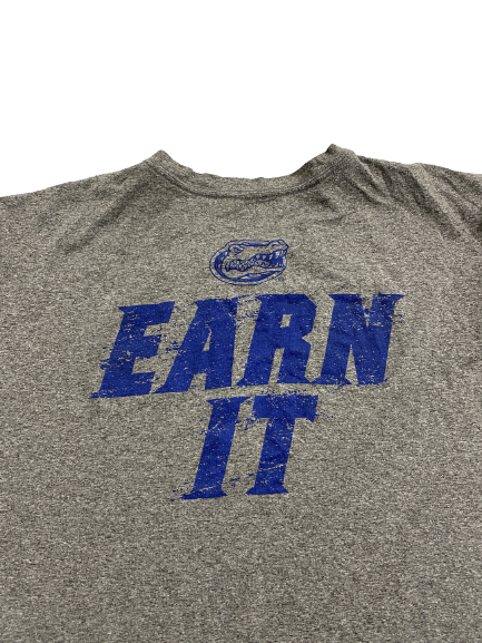 Zach Carter Florida Football Player-Exclusive "Earn IT" T-Shirt (Size XXL)