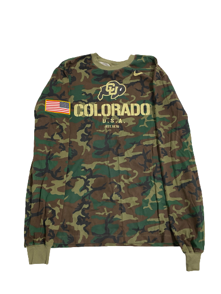 J.T. Shrout Colorado Football Player-Exclusive Long Sleeve Shirt (Size L)