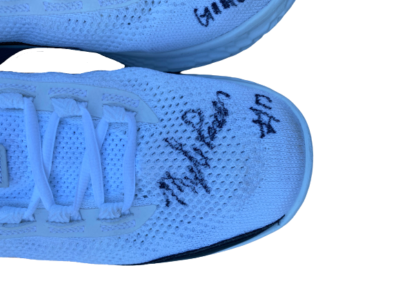 Myles Powell Westchester Knicks Signed and Inscribed Practice-Worn Shoes (Size 12.5)