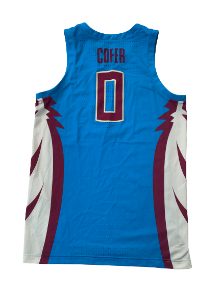 Phil Cofer Florida State SIGNED 2018-2019 Game Worn Jersey (Size 48) - Photo Matched