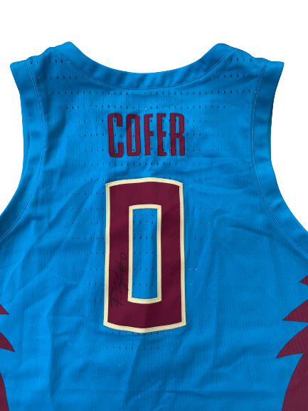Phil Cofer Florida State SIGNED 2018-2019 Game Worn Jersey (Size 48) - Photo Matched