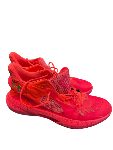 Micah Potter Wisconsin Basketball 2020-2021 SIGNED Game Worn Shoes (Size 18)