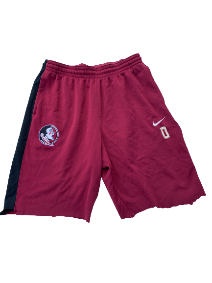 Phil Cofer Florida State Team Issued Cut Sweat Shorts with Number (Size XXLT)