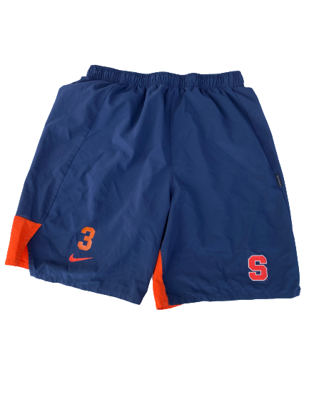 Chris Fredrick Syracuse Football Team Issued Workout Shorts (Size L)
