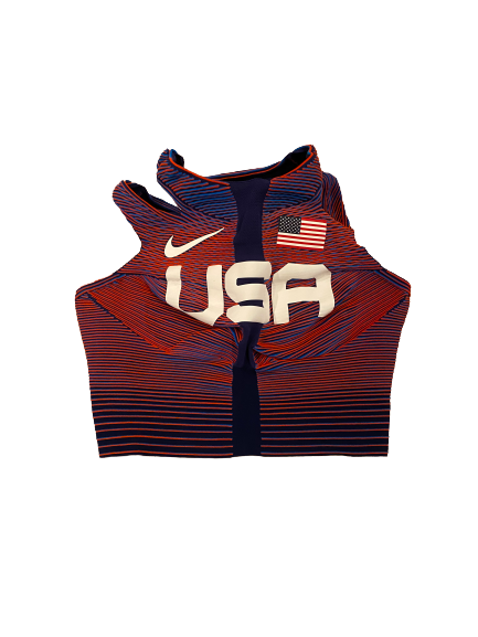 Kendall Ellis USA Track & Field Team Issued Running Top (Size M)