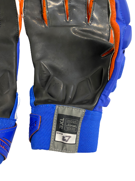 Zach Carter Florida Football Player-Exclusive Football Gloves (Size XXXL)
