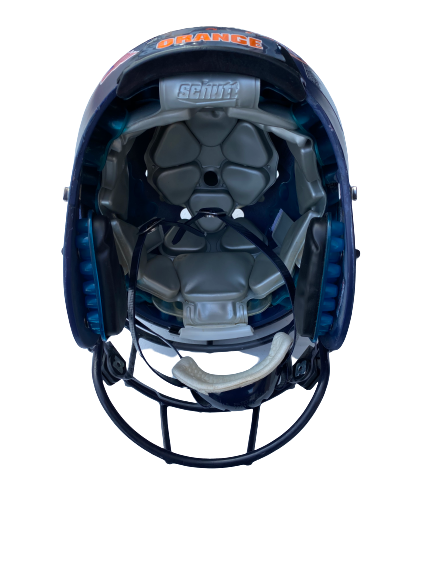 chris football helmet Chris Fredrick Syracuse Football Game Worn Helmet – The Players Trunk