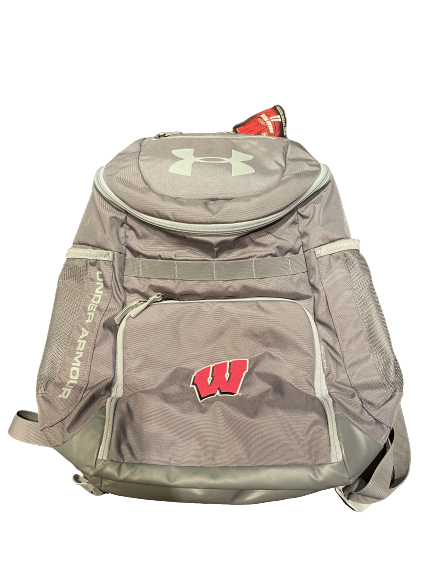Micah Potter Wisconsin Basketball Team Issued Backpack with Player Tag