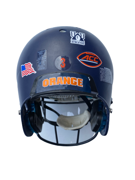 Chris Fredrick Syracuse Football Game Worn Helmet – The Players Trunk