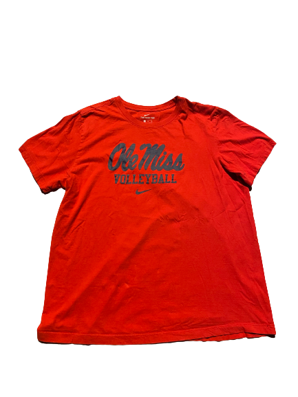Hayden McGee Ole Miss Volleyball Team-Issued T-Shirt (Size XL)