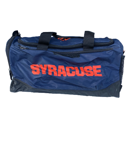 Chris Fredrick Syracuse Football Team Issued Duffel Bag with Travel Tag