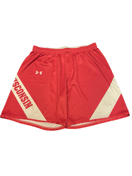 Micah Potter Wisconsin Basketball Player Exclusive Practice Shorts (Size 2XL)