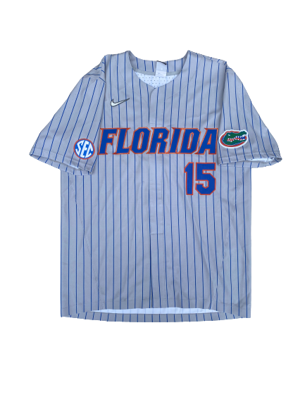 Jordan Butler Florida Baseball Game Worn Jersey (Size L)