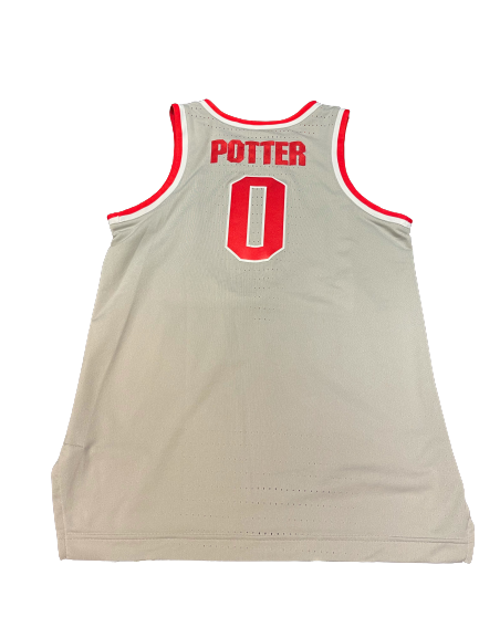 Micah Potter Ohio State Basketball 2018-2019 Game Jersey (Size 48)