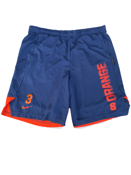 Chris Fredrick Syracuse Football Team Issued Workout Shorts with Number (Size L)