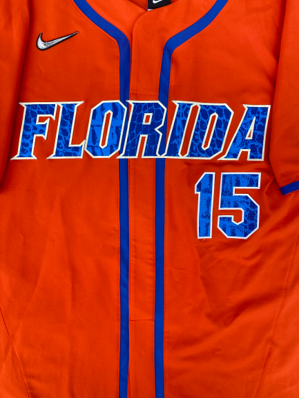 Jordan Butler Florida Baseball Game Worn Jersey (Size L)