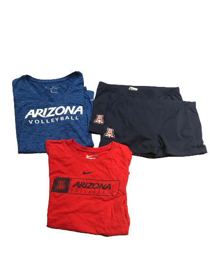 Lot of (4) Kendra Dahlke Arizona Volleyball Team Issued Items