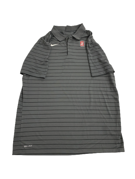 Stephen Herron Stanford Football Team-Issued Polo Shirt (Size XLT)