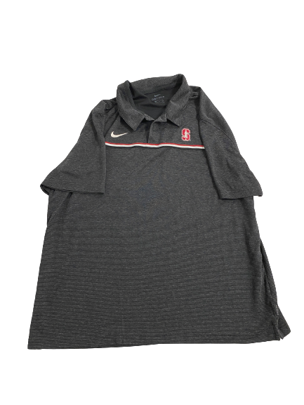 Stephen Herron Stanford Football Team-Issued Polo Shirt (Size XXL)